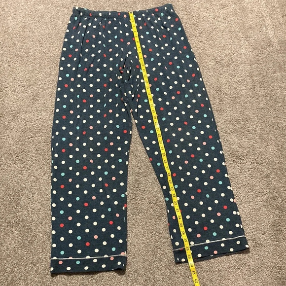 Cuddl Duds Polka Dot Long Sleeve Button Front Pajamas L - Picture 7 of 16